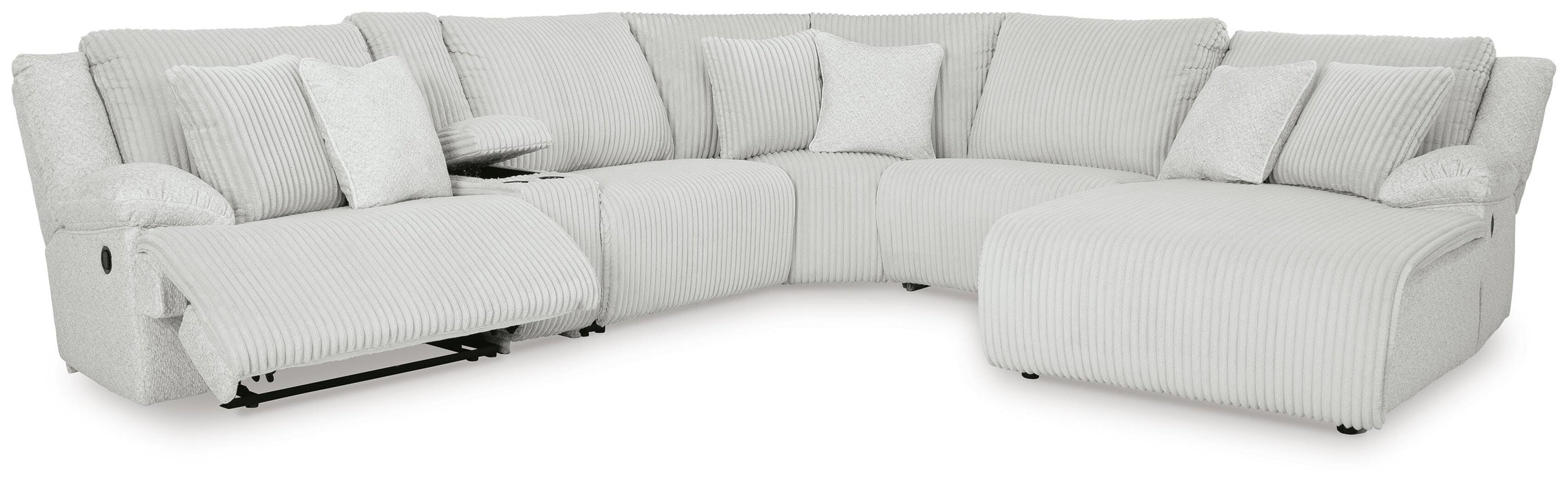 Top Tier Reclining Sectional with Chaise - CasaBella Furniture (San Antonio, TX)