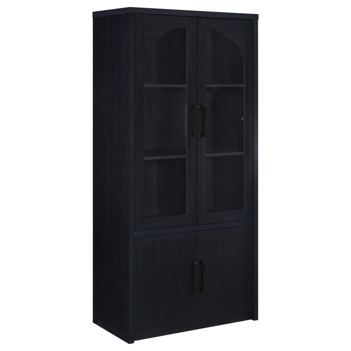 Riva Tall Display Cabinet with LED Lighting - CasaBella Furniture (San Antonio, TX)