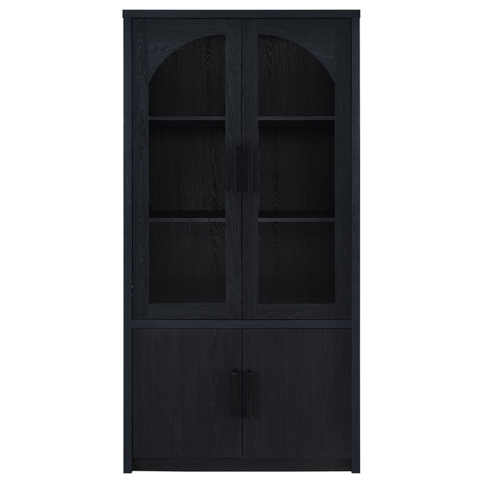 Riva Tall Display Cabinet with LED Lighting - CasaBella Furniture (San Antonio, TX)