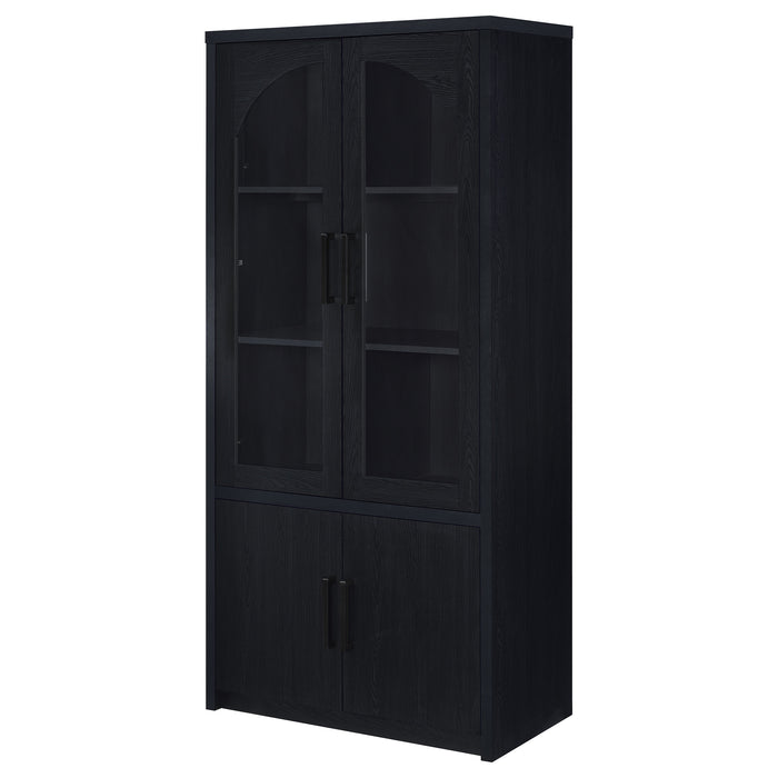 Riva Tall Display Cabinet with LED Lighting - CasaBella Furniture (San Antonio, TX)