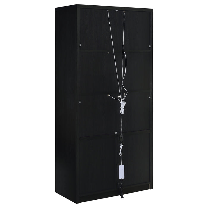 Riva Tall Display Cabinet with LED Lighting - CasaBella Furniture (San Antonio, TX)