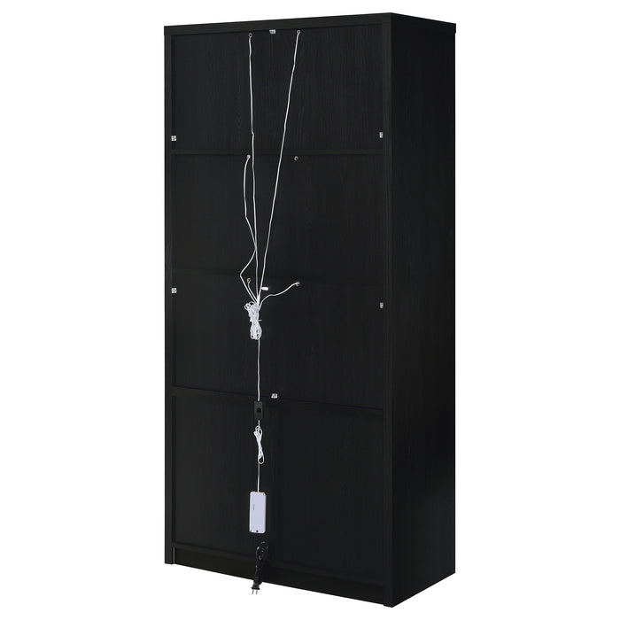 Riva Tall Display Cabinet with LED Lighting - CasaBella Furniture (San Antonio, TX)