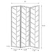 Mila Three-Panel Room Divider - CasaBella Furniture (San Antonio, TX)