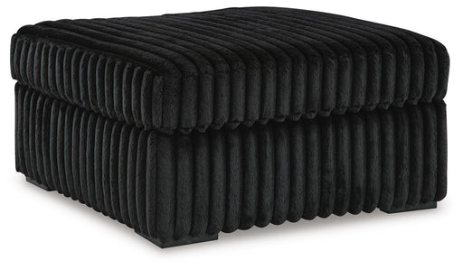 Midnight-Madness Oversized Accent Ottoman - CasaBella Furniture (San Antonio, TX)