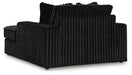 Midnight-Madness Oversized Chaise - CasaBella Furniture (San Antonio, TX)