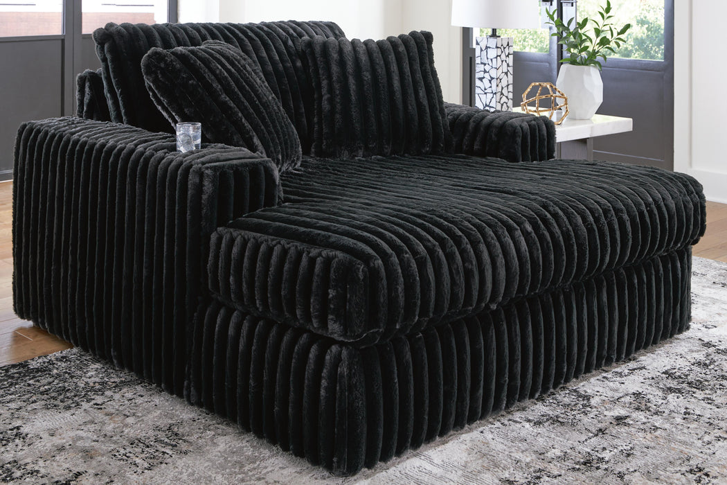 Midnight-Madness Oversized Chaise - CasaBella Furniture (San Antonio, TX)
