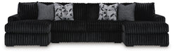 Midnight-Madness Sectional with Chaise - CasaBella Furniture (San Antonio, TX)