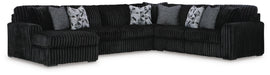 Midnight-Madness Sectional with Chaise - CasaBella Furniture (San Antonio, TX)