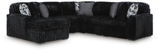 Midnight-Madness Sectional with Chaise - CasaBella Furniture (San Antonio, TX)