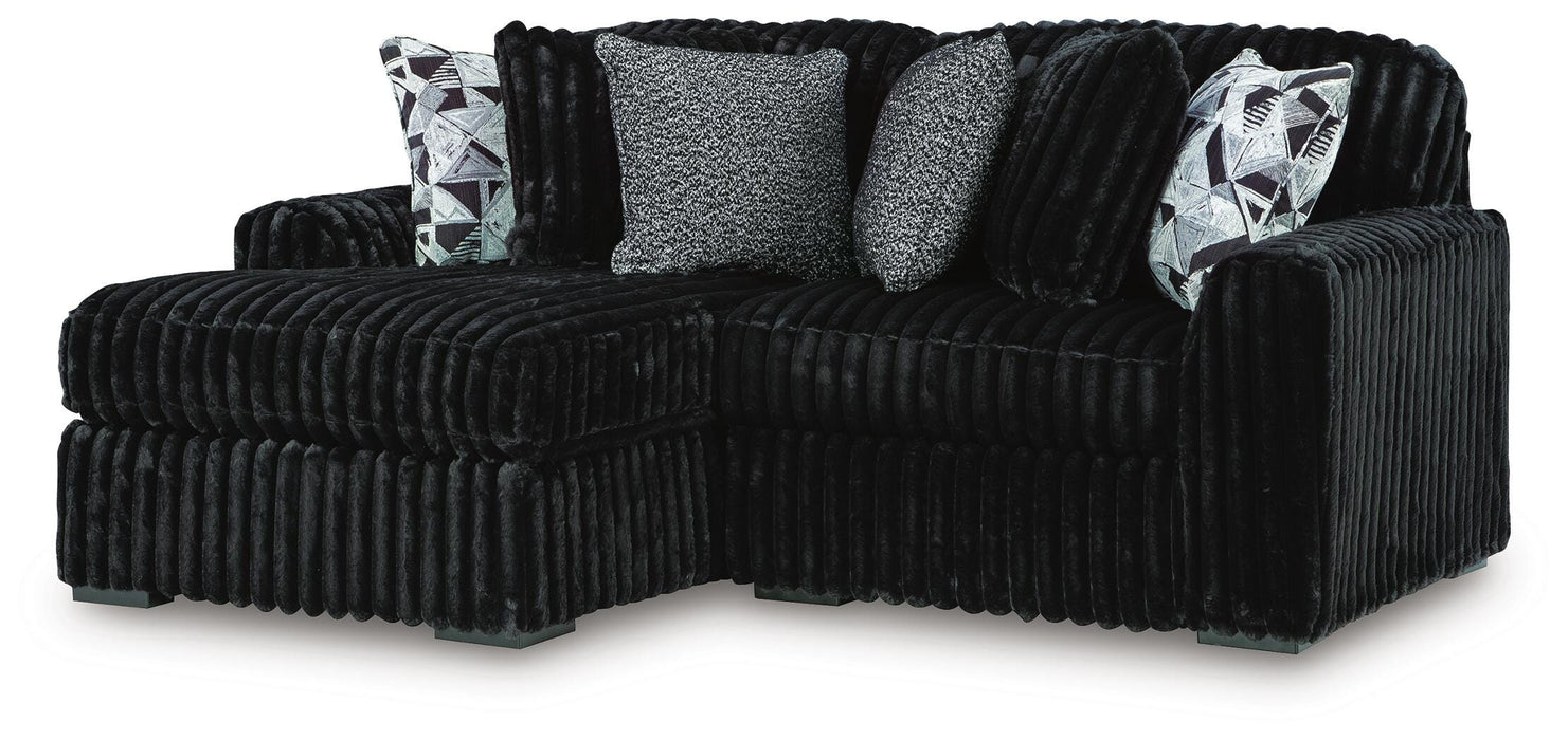 Midnight-Madness Sectional with Chaise - CasaBella Furniture (San Antonio, TX)