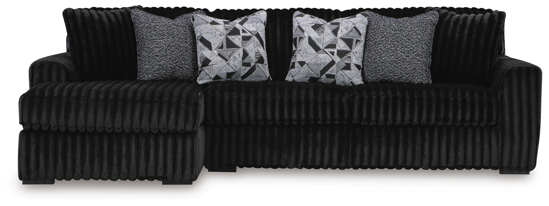 Midnight-Madness Sectional Sofa with Chaise - CasaBella Furniture (San Antonio, TX)