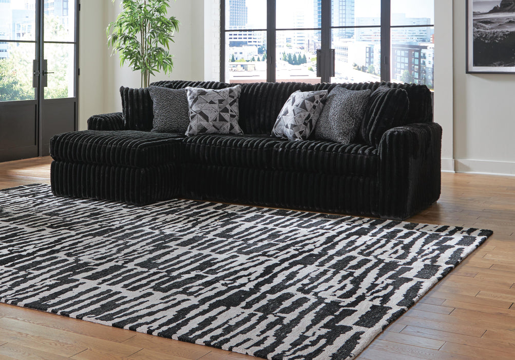 Midnight-Madness Sectional Sofa with Chaise - CasaBella Furniture (San Antonio, TX)