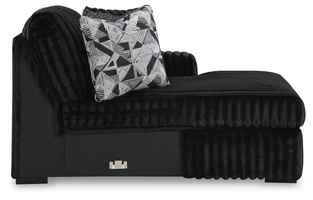 Midnight-Madness Sectional Sofa with Chaise - CasaBella Furniture (San Antonio, TX)