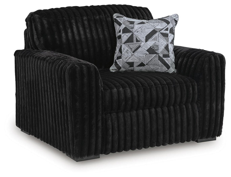 Midnight-Madness Oversized Chair - CasaBella Furniture (San Antonio, TX)