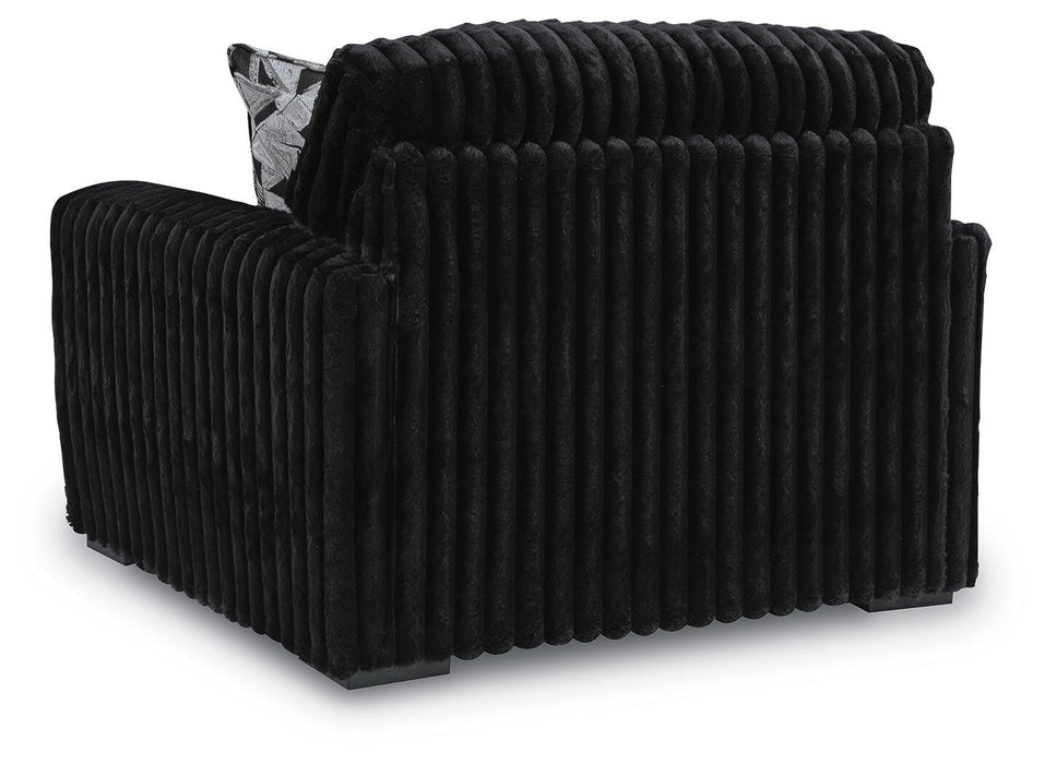 Midnight-Madness Oversized Chair - CasaBella Furniture (San Antonio, TX)