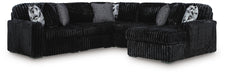 Midnight-Madness Sectional with Chaise - CasaBella Furniture (San Antonio, TX)