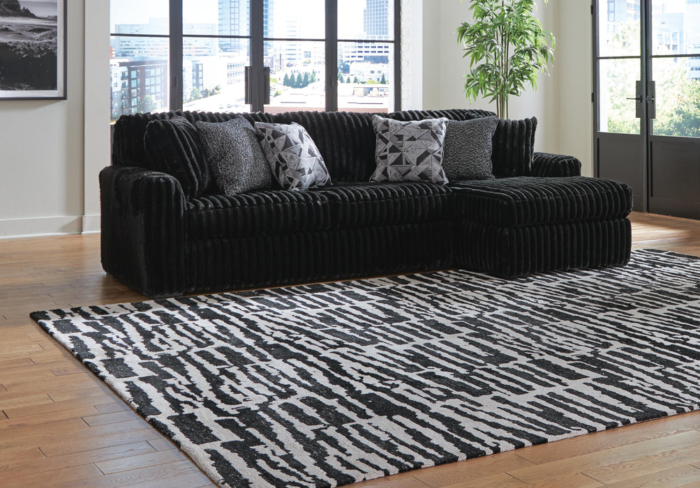 Midnight-Madness Sectional Sofa with Chaise - CasaBella Furniture (San Antonio, TX)
