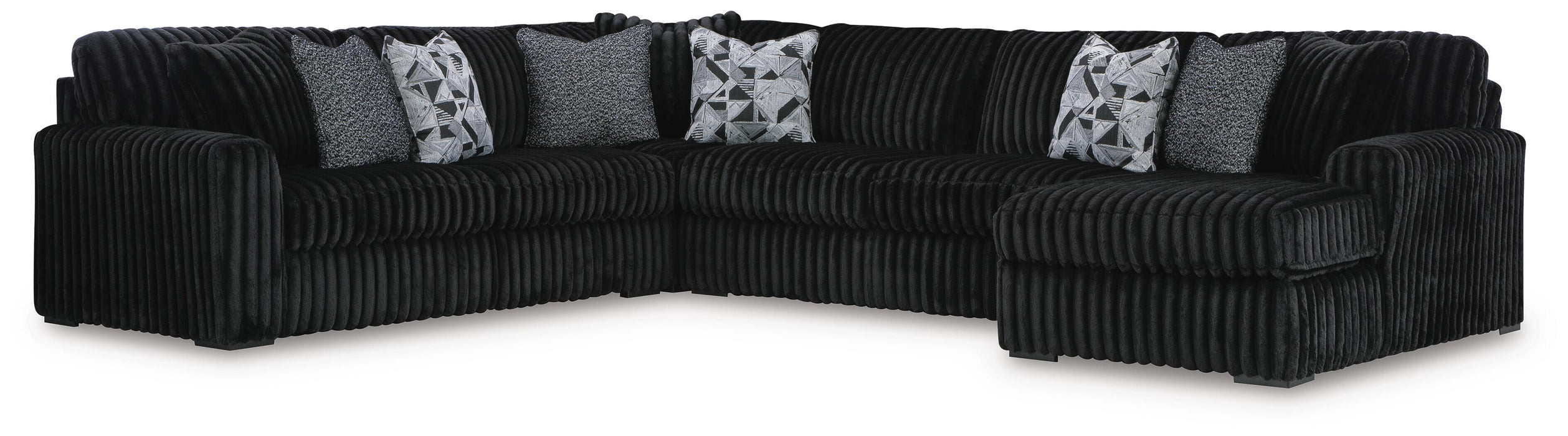 Midnight-Madness Sectional with Chaise - CasaBella Furniture (San Antonio, TX)