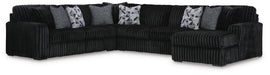 Midnight-Madness Sectional with Chaise - CasaBella Furniture (San Antonio, TX)