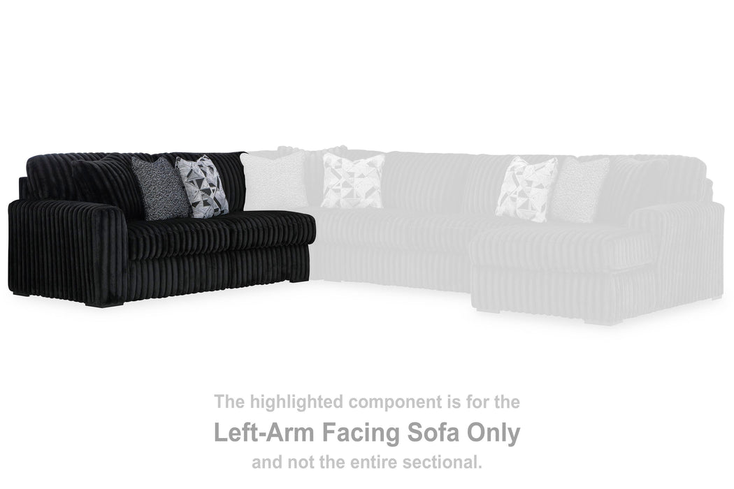 Midnight-Madness Sectional with Chaise - CasaBella Furniture (San Antonio, TX)