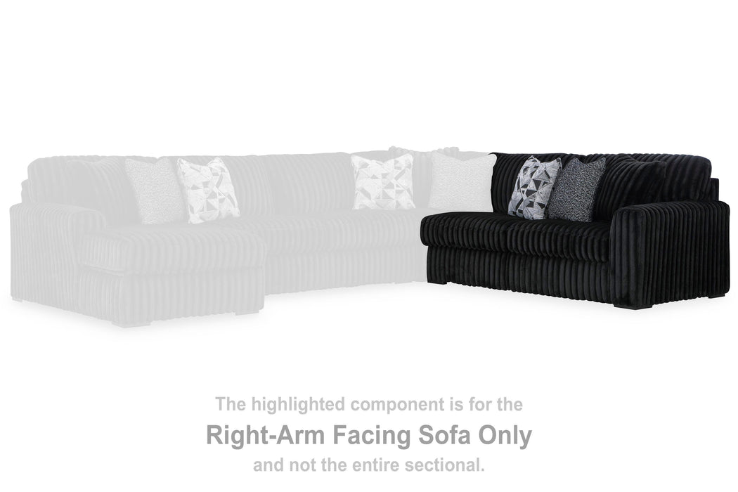 Midnight-Madness Sectional Sofa with Chaise - CasaBella Furniture (San Antonio, TX)