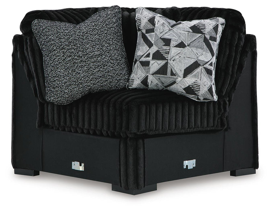 Midnight-Madness Sectional with Chaise - CasaBella Furniture (San Antonio, TX)