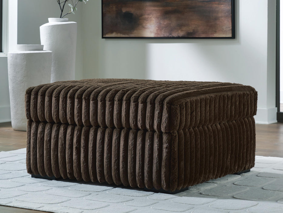 Midnight-Madness Oversized Accent Ottoman - CasaBella Furniture (San Antonio, TX)