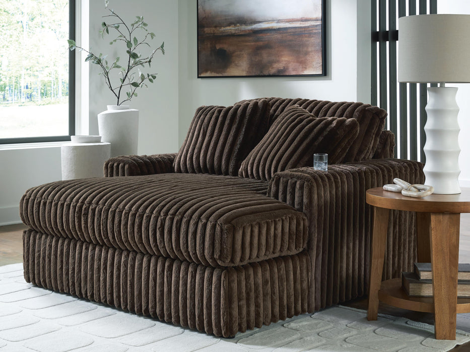 Midnight-Madness Oversized Chaise - CasaBella Furniture (San Antonio, TX)
