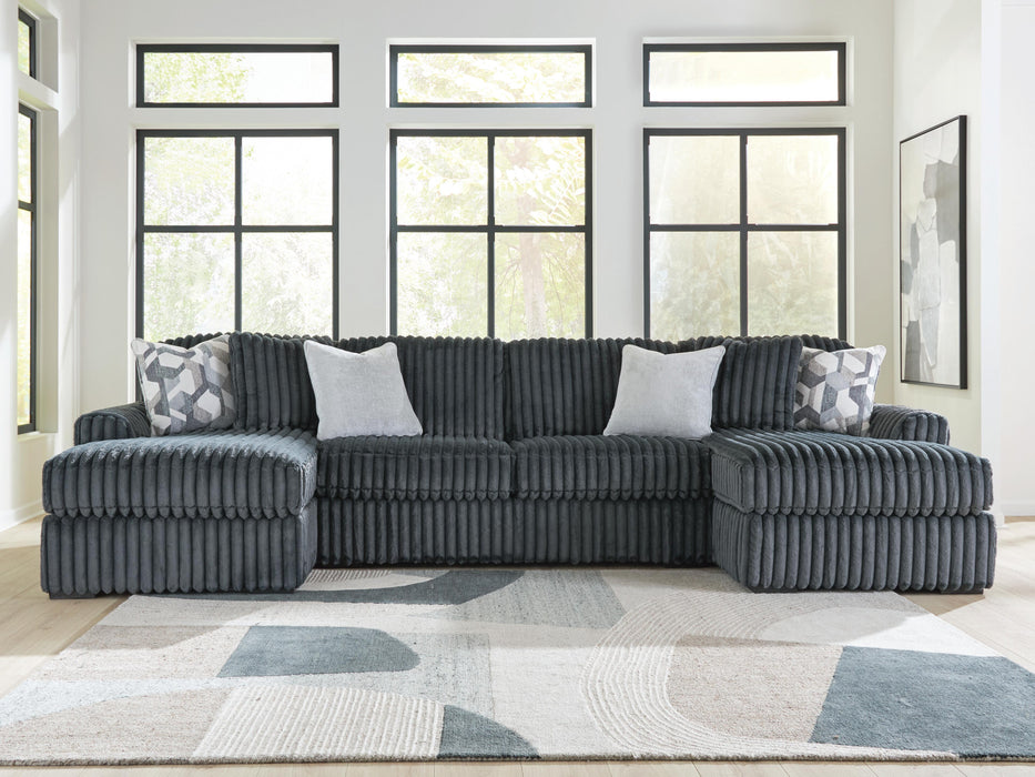 Midnight-Madness Sectional with Chaise - CasaBella Furniture (San Antonio, TX)