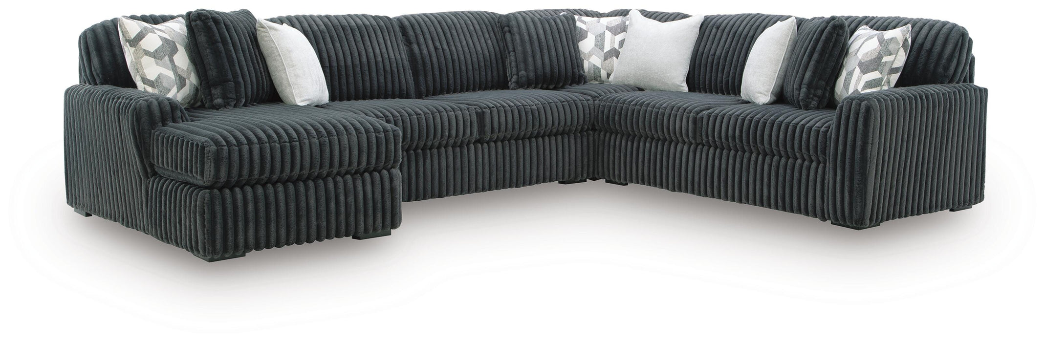 Midnight-Madness Sectional with Chaise - CasaBella Furniture (San Antonio, TX)