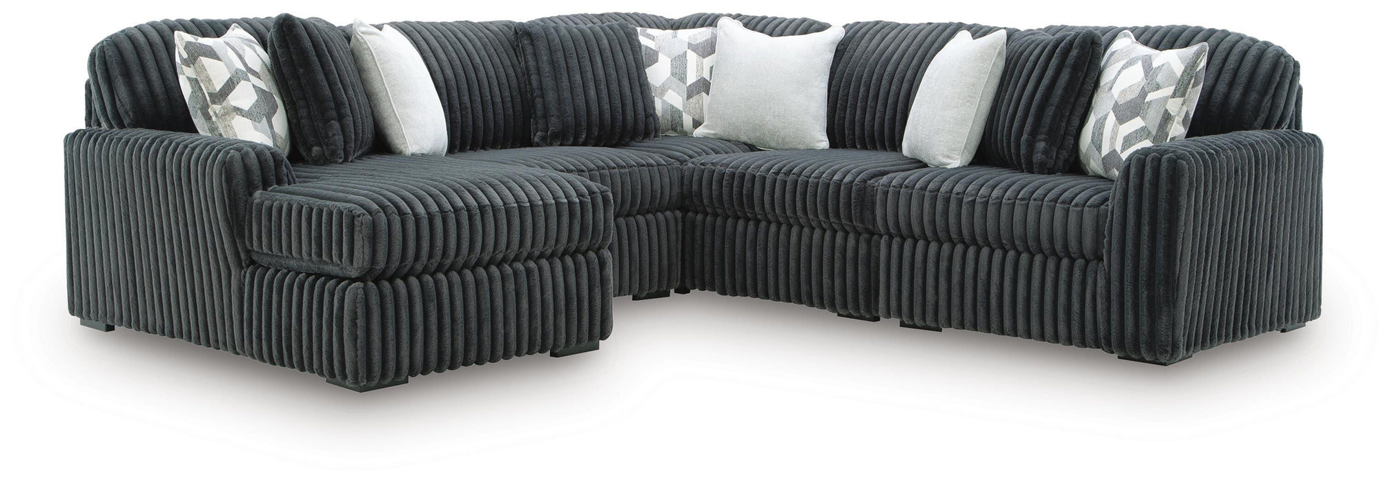 Midnight-Madness Sectional with Chaise - CasaBella Furniture (San Antonio, TX)
