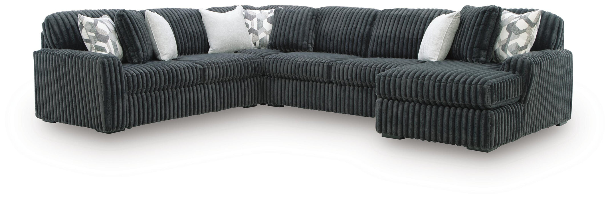 Midnight-Madness Sectional with Chaise - CasaBella Furniture (San Antonio, TX)