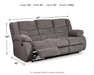Tulen Reclining Sofa - CasaBella Furniture (San Antonio, TX)