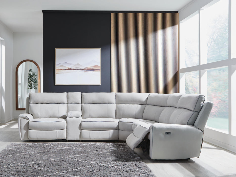 Social Pointe Power Reclining Sectional - CasaBella Furniture (San Antonio, TX)
