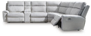 Social Pointe Power Reclining Sectional - CasaBella Furniture (San Antonio, TX)
