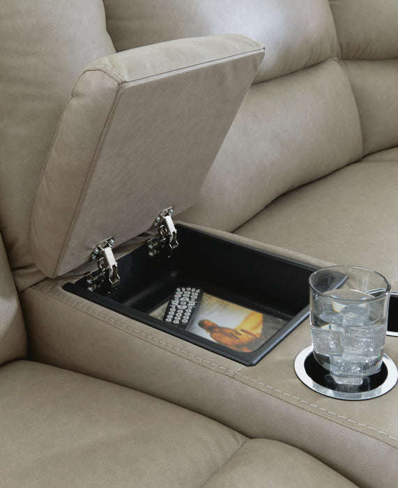 Narwhal Place Reclining Sectional with Storage Console - CasaBella Furniture (San Antonio, TX)