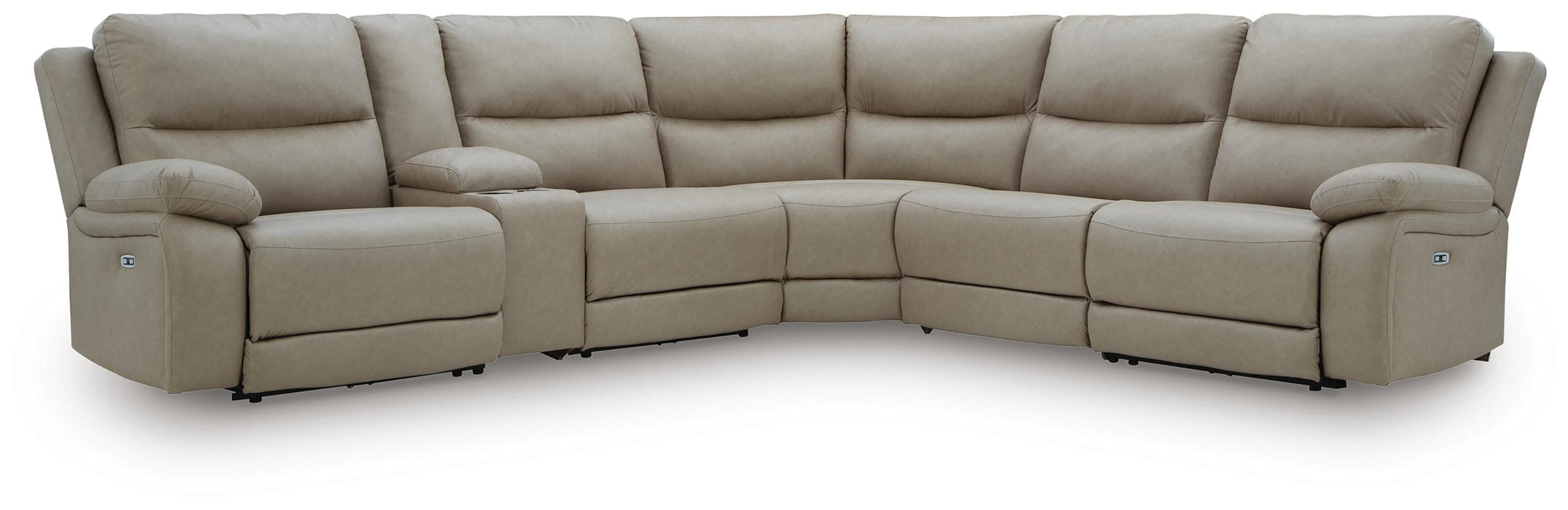 Narwhal Place Reclining Sectional with Storage Console - CasaBella Furniture (San Antonio, TX)