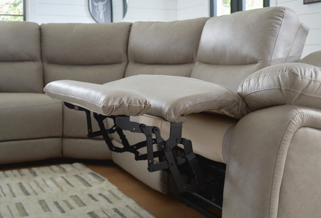Narwhal Place Reclining Sectional with Storage Console - CasaBella Furniture (San Antonio, TX)