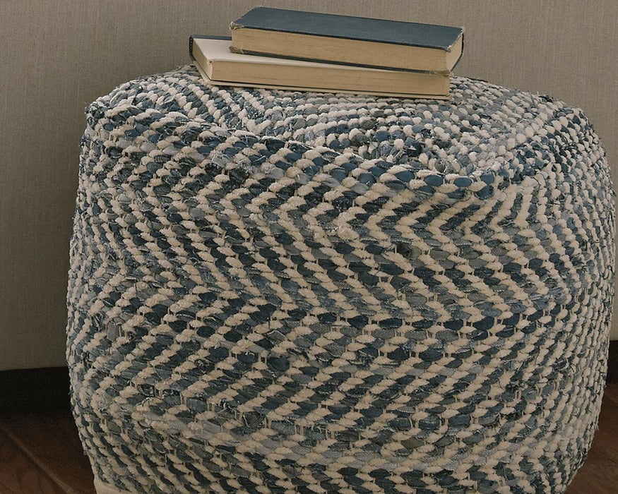 Chevron Pouf - CasaBella Furniture (San Antonio, TX)