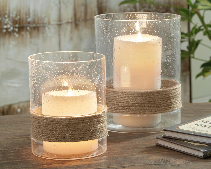 Eudocia Candle Holder (Set of 2) - CasaBella Furniture (San Antonio, TX)