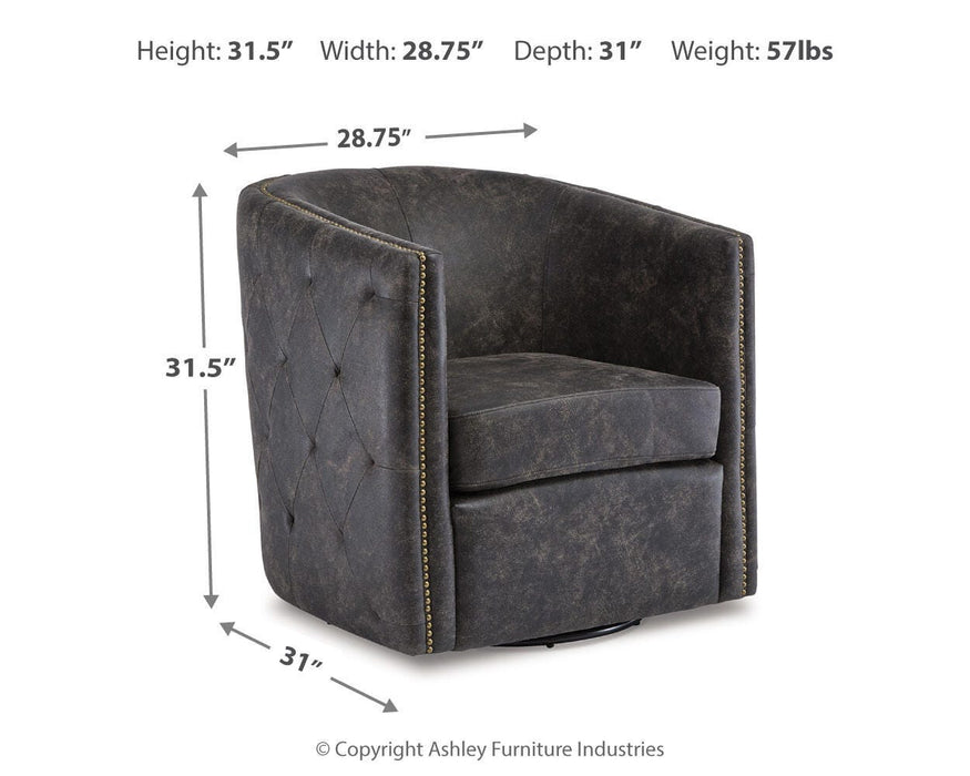 Brentlow Swivel Accent Chair - CasaBella Furniture (San Antonio, TX)
