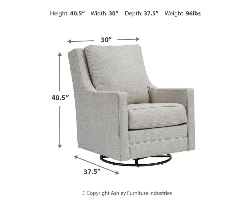 Kambria Swivel Glider Accent Chair - CasaBella Furniture (San Antonio, TX)