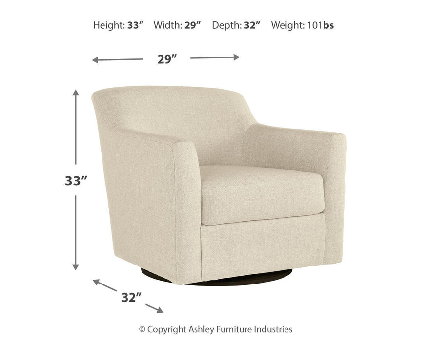 Bradney Swivel Accent Chair - CasaBella Furniture (San Antonio, TX)