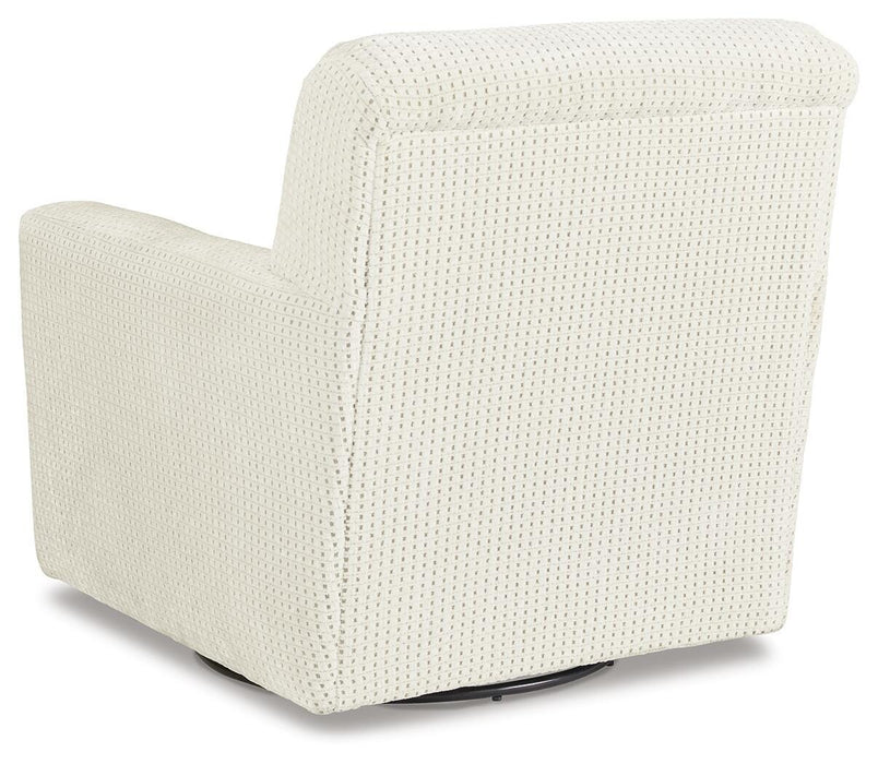 Herstow Swivel Glider Accent Chair - CasaBella Furniture (San Antonio, TX)