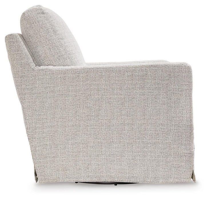 Nenana Next-Gen Nuvella Swivel Glider Accent Chair - CasaBella Furniture (San Antonio, TX)