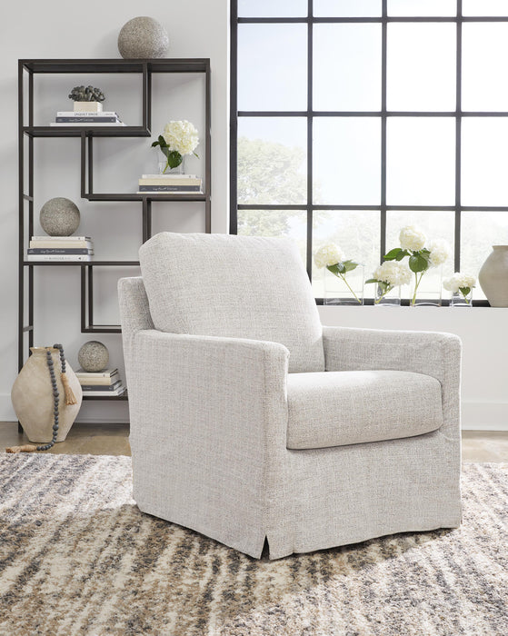 Nenana Next-Gen Nuvella Swivel Glider Accent Chair - CasaBella Furniture (San Antonio, TX)