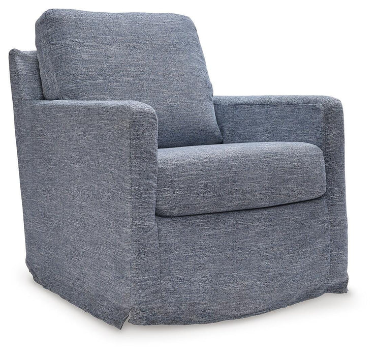 Nenana Next-Gen Nuvella Swivel Glider Accent Chair - CasaBella Furniture (San Antonio, TX)