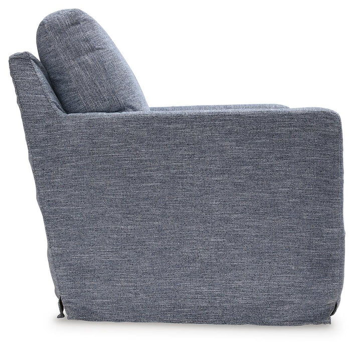 Nenana Next-Gen Nuvella Swivel Glider Accent Chair - CasaBella Furniture (San Antonio, TX)