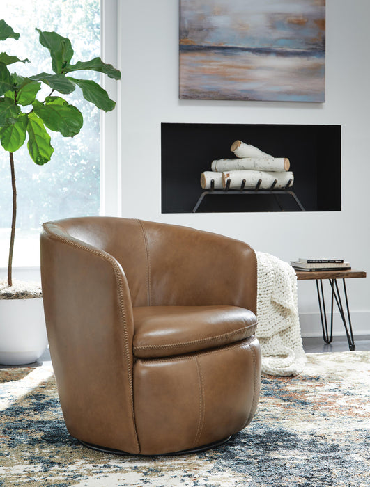 Kierreys Swivel Accent Chair - CasaBella Furniture (San Antonio, TX)