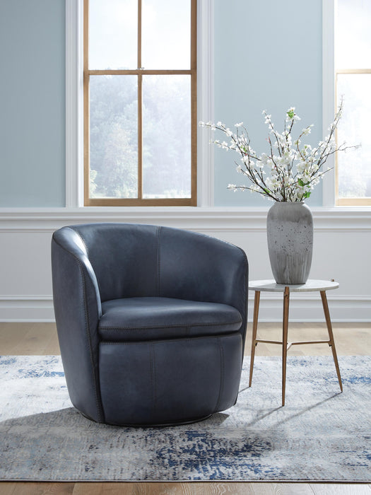Kierreys Swivel Accent Chair - CasaBella Furniture (San Antonio, TX)